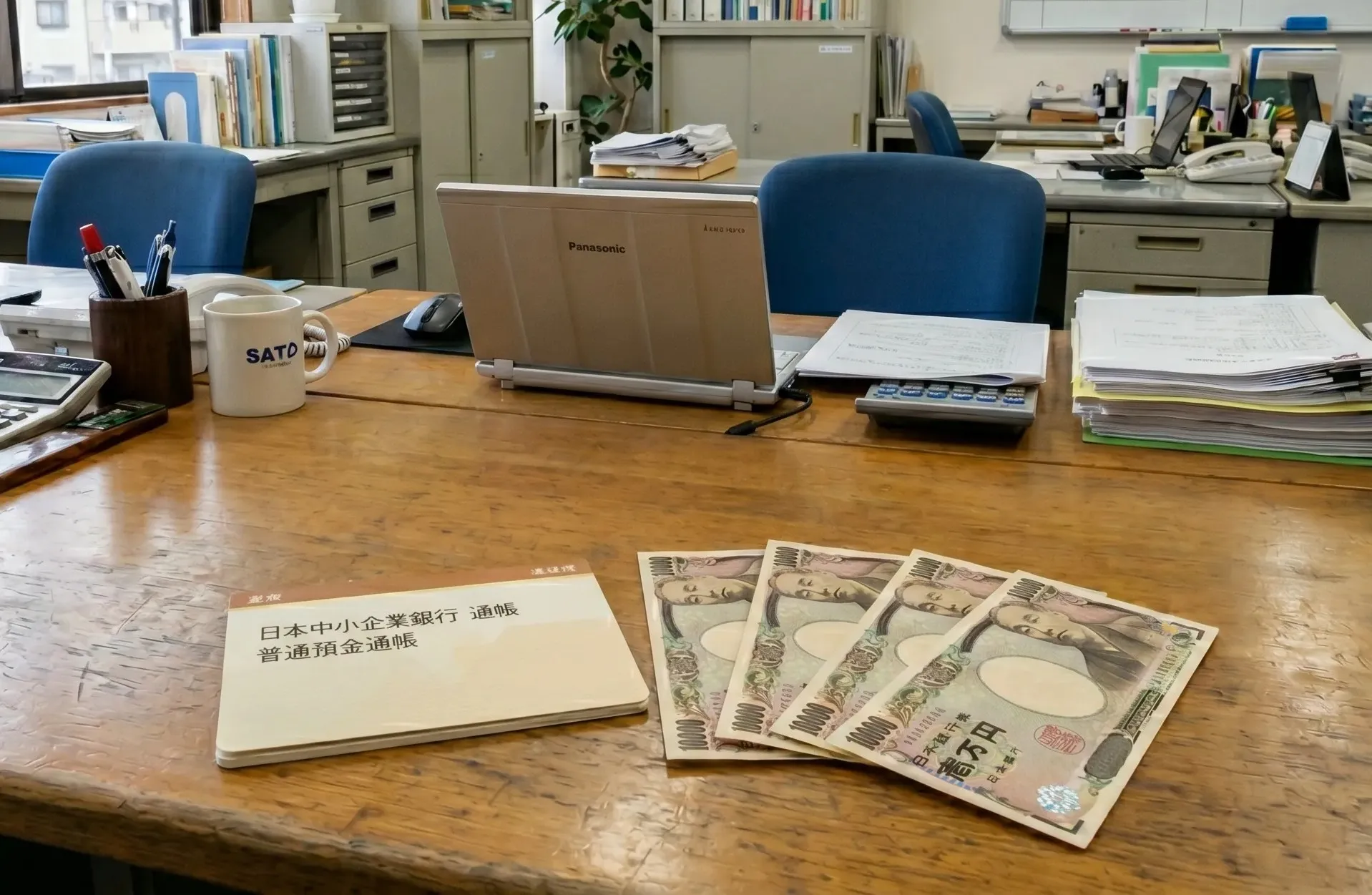 新規事業の自信はあるものの、資金調達の不安から一歩を踏み出せずに思案する経営者（イメージ）