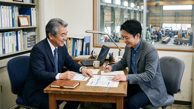 後継者へのバトンタッチのイメージ