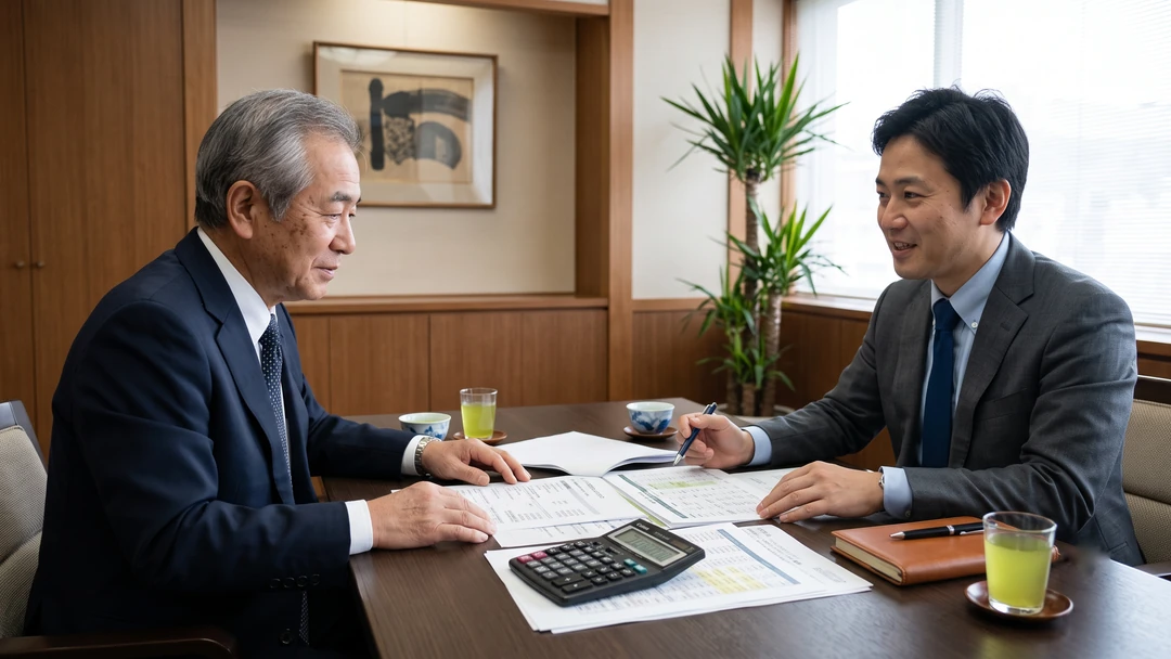 退職金の受け取り方を検討するイメージ