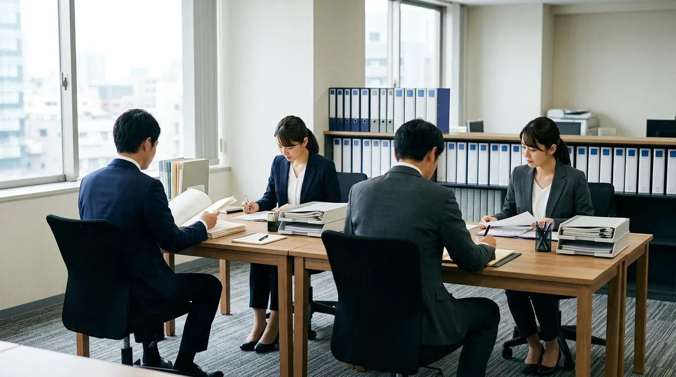 事務局の業務を分担して進める専門家のチーム